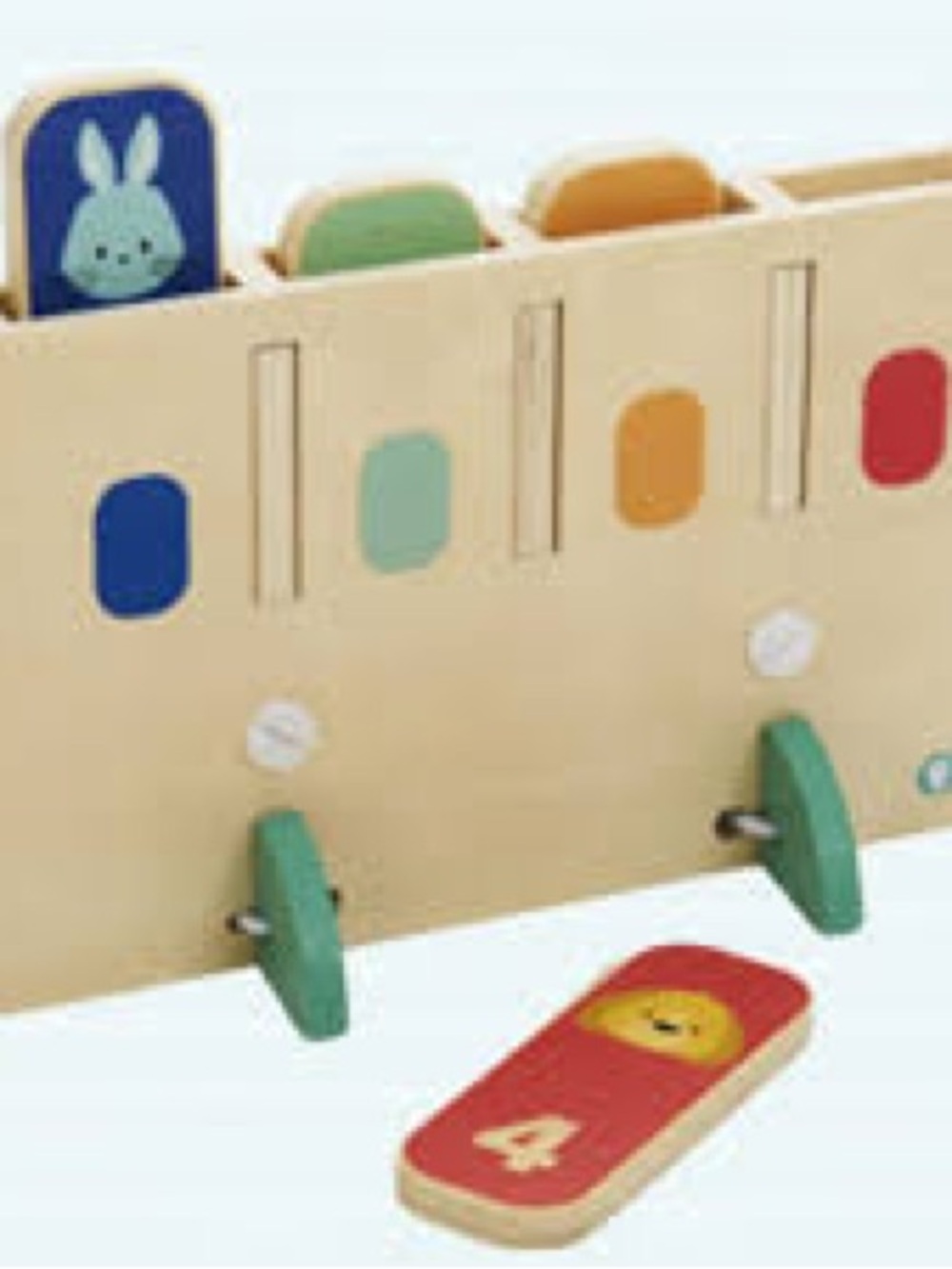 Peek-A-Boo Base animal puzzle toy from the KiwiCo Panda Crate - Picture 3 of 3